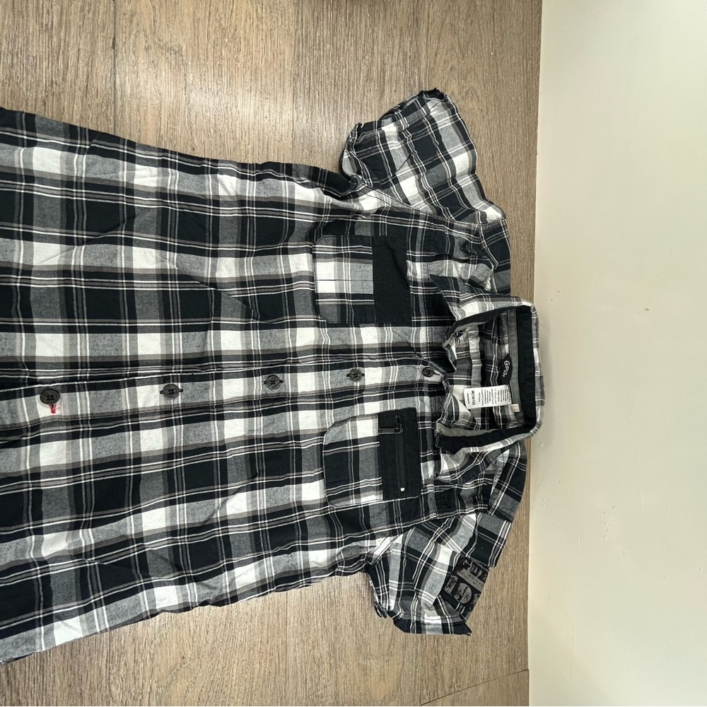 Guess Monochrome Plaid Shirt